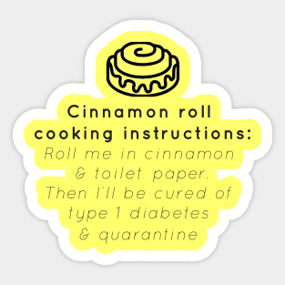 Instructions - T1D & Quarantine Sticker